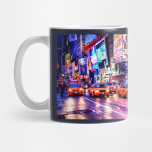 Times Square, New York City, At Dusk Mug